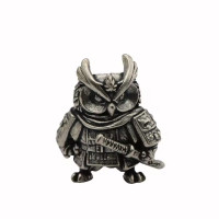 Намистина Сова-ніндзя темно-сіра