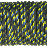 Paracord Type III 550, Six lines Black&Blue&Yellow #018