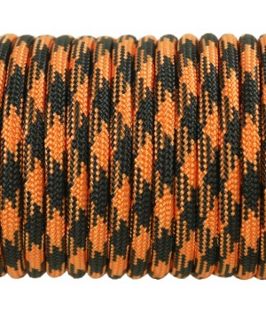 Paracord Type III 550, Camo Black&Orange #035