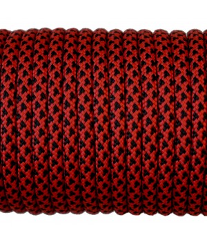Paracord Type III 550, Leopard Red&Black #076