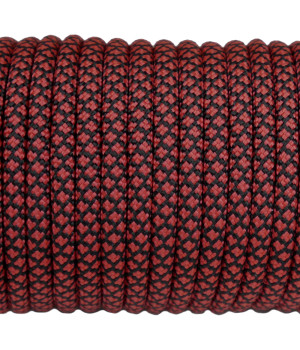 Paracord Type III 550, Grid Black&Red #130