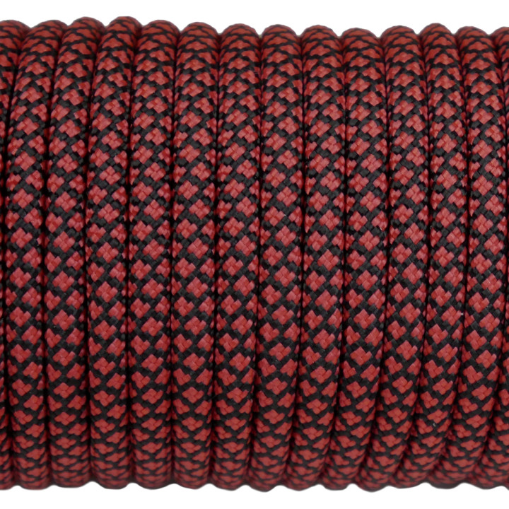 Paracord Type III 550, Grid Black&Red #130