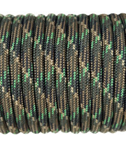 Paracord Type III 550, Camo 4 colors Olive&Coyote&Black&SwampGreen #196