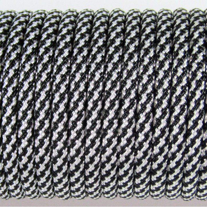 Paracord Type III 550, Spiral Black&White #087