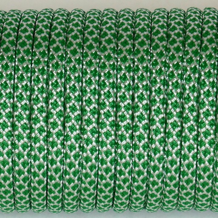 Paracord Type III 550, Grid White&PineGreen #133
