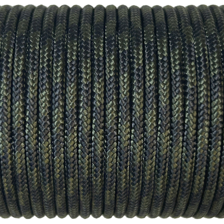 Paracord Type I 100, Camo Black&Olive #032m